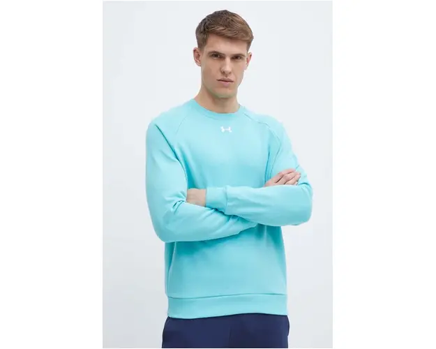 Under Armour bluza barbati, culoarea turcoaz, neted