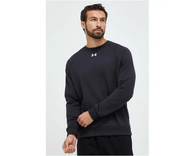 Under Armour bluza barbati, culoarea negru, neted