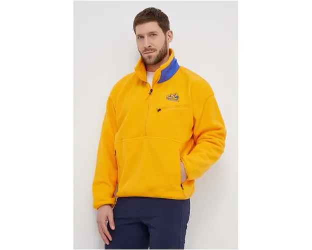 Marmot hanorac ’94 E.C.O. culoarea galben, cu imprimeu