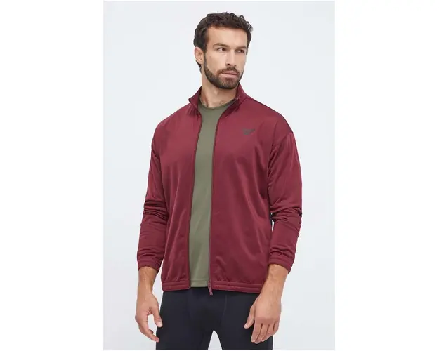 Reebok bluza trening Identity Vector culoarea bordo, modelator