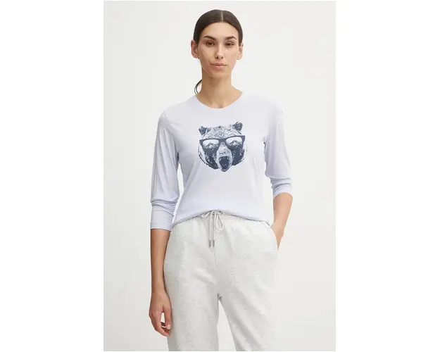 Columbia longsleeve femei, culoarea violet