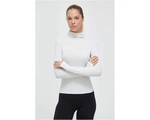 Puma longsleeve femei, culoarea bej, cu turtleneck