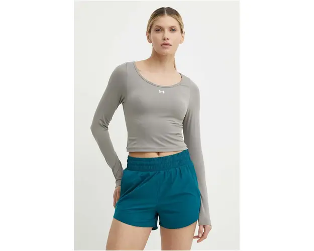 Under Armour maneca lunga de antrenament Train Seamless culoarea gri, 1379150