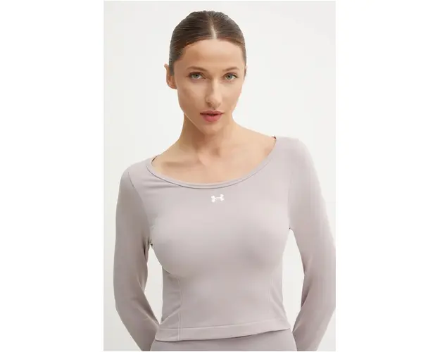 Under Armour maneca lunga de antrenament Train Seamless culoarea violet, 1379150