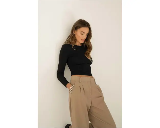 Saint Body longsleeve femei, culoarea negru