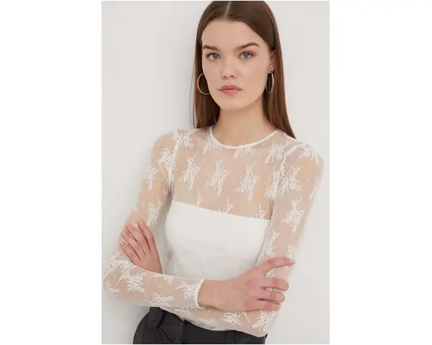 Abercrombie & Fitch body femei, culoarea bej, neted