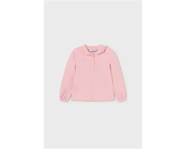 Mayoral longsleeve bebelusi culoarea roz, cu guler