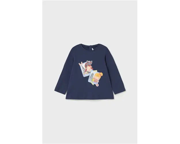 Mayoral longsleeve bebelusi culoarea albastru marin