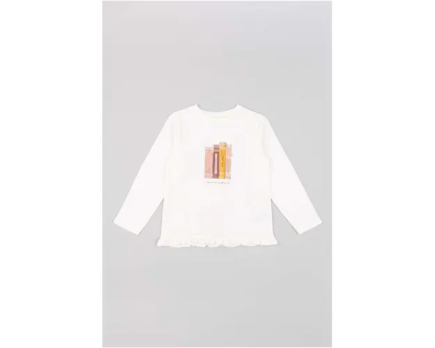 zippy longsleeve copii culoarea bej