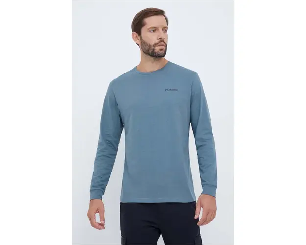 Columbia longsleeve din bumbac neted