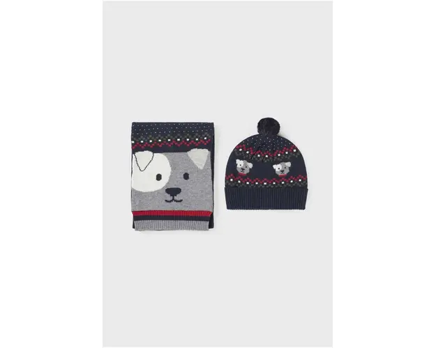 Mayoral sapca si esarfa pentru copii culoarea albastru marin