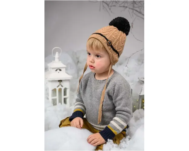 Jamiks caciula copii BIBI culoarea verde