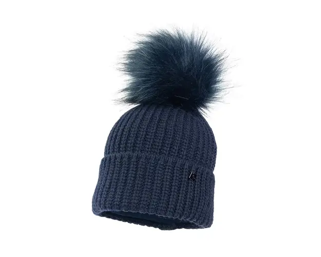 Jamiks caciula din lana pentru copii COLD II culoarea albastru marin