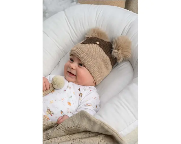 Jamiks caciula copii REGIS culoarea maro