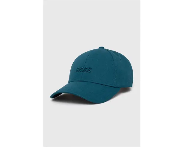 BOSS sapca de baseball din bumbac culoarea turcoaz, uni 50495441