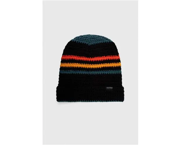 Volcom caciula culoarea negru, din tricot gros
