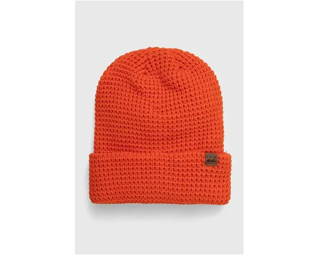 Billabong caciula culoarea portocaliu, din tricot gros