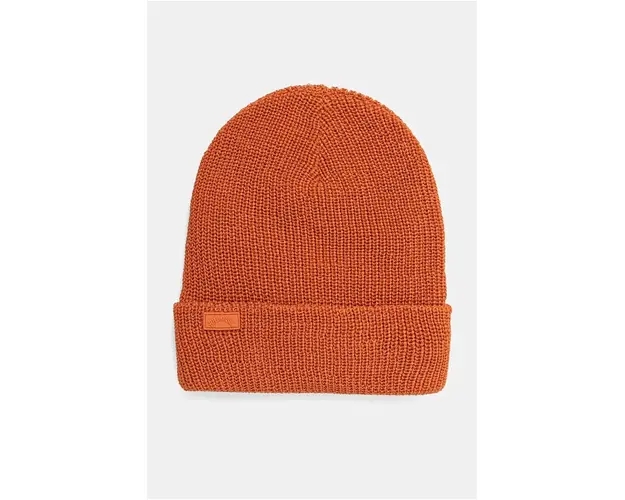 Billabong caciula culoarea portocaliu, din tricot gros