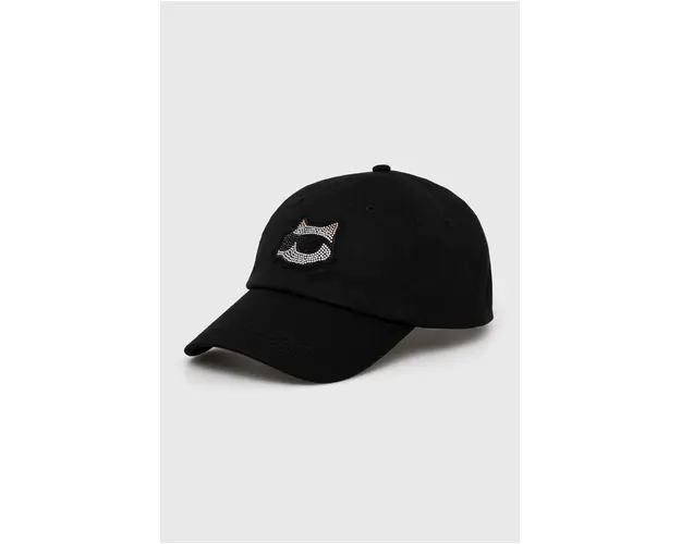 Karl Lagerfeld sapca de baseball din bumbac culoarea negru, cu imprimeu