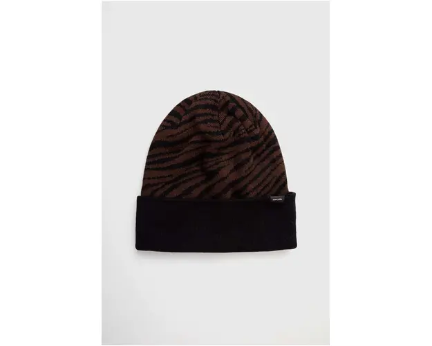 Rip Curl caciula culoarea maro, din tricot gros