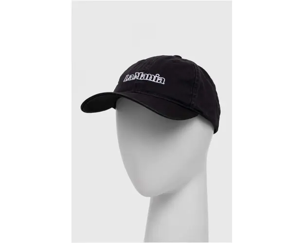 La Mania sapca de baseball din bumbac culoarea negru, cu imprimeu
