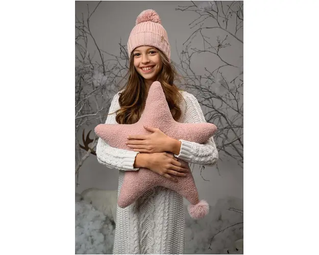 Jamiks caciula copii HANA culoarea roz