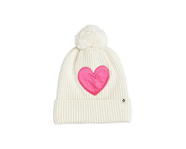 Mini Rodini caciula de bumbac pentru copii culoarea alb, bumbac