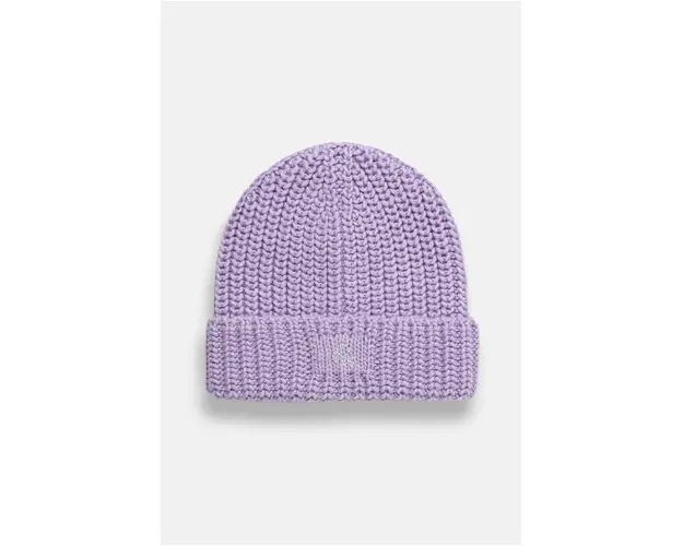 United Colors of Benetton caciula din lana pentru copii culoarea alb, din tricot gros