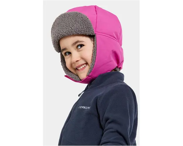 Didriksons caciula copii BIGGLES CAP culoarea roz