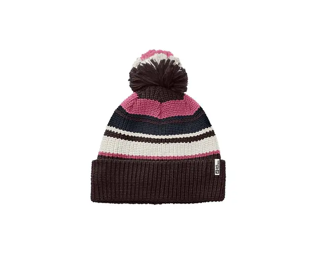 Jack Wolfskin caciula copii POMPOM BEANIE culoarea violet