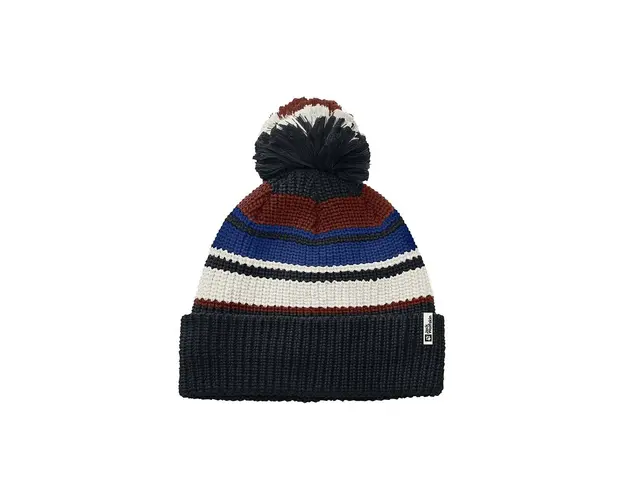 Jack Wolfskin caciula copii POMPOM BEANIE culoarea albastru marin