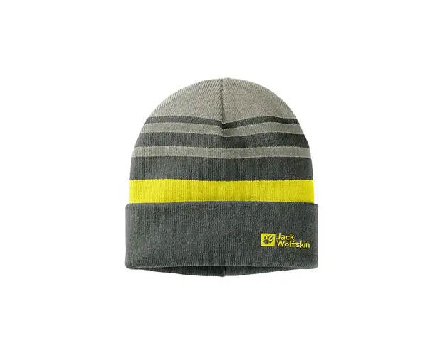 Jack Wolfskin caciula copii STRIP NIT culoarea verde