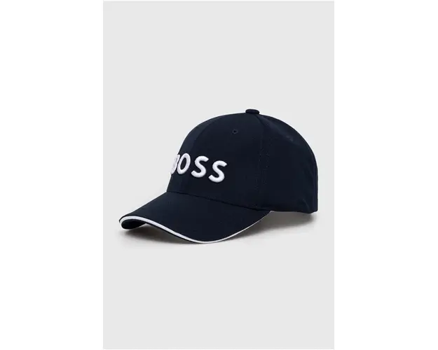 BOSS Green sapca culoarea negru, cu imprimeu 50496291