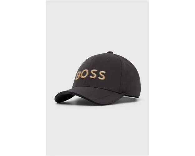 BOSS Green sapca culoarea negru, cu imprimeu 50496291