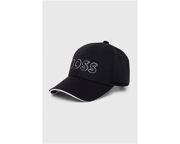 BOSS Green sapca culoarea negru, cu imprimeu 50496291