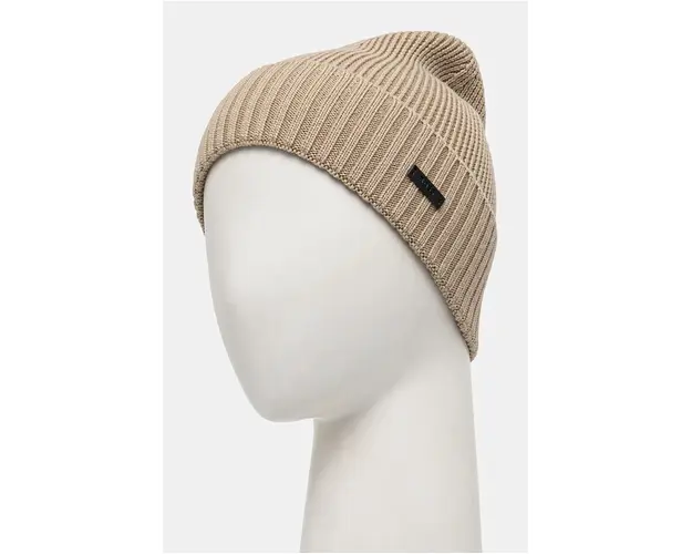 BOSS caciula de lana culoarea negru, de lana