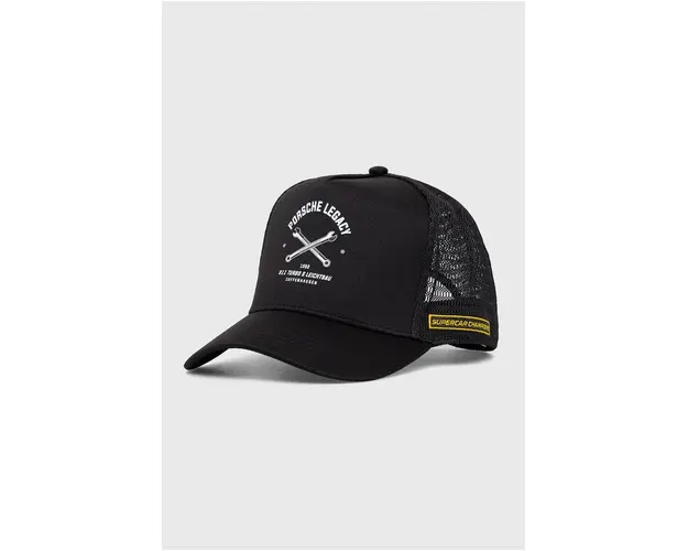 Puma sapca culoarea negru, cu imprimeu