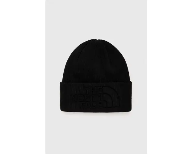 The North Face caciula culoarea negru, din tricot gros
