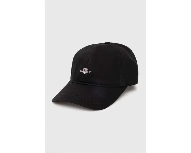 Gant sapca de baseball din bumbac culoarea negru, cu imprimeu