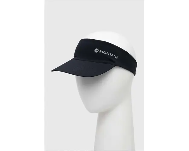 Montane sapca cozoroc Trail Lite Sun Visor culoarea negru, cu imprimeu