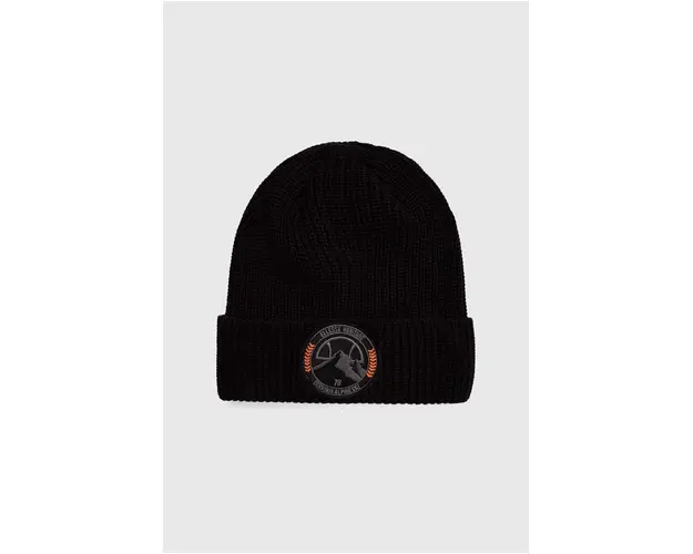 Ellesse caciula culoarea negru, din tricot gros