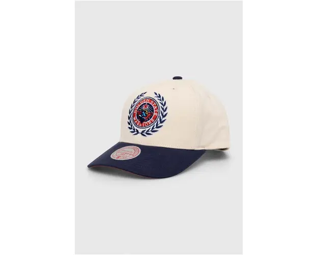 Mitchell&Ness sapca de baseball din bumbac culoarea alb, cu imprimeu