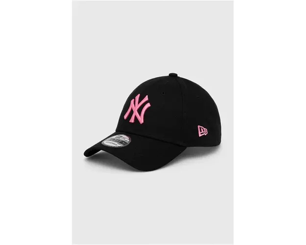 New Era sapca de baseball din bumbac culoarea negru, cu imprimeu, NEW YORK YANKEES