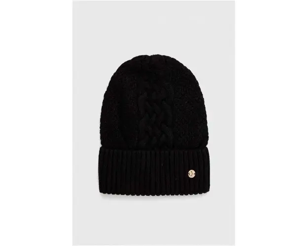 Granadilla caciula din amestec de lana culoarea negru