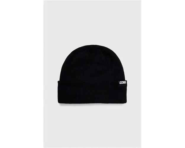 Converse caciula culoarea negru, din tricot gros