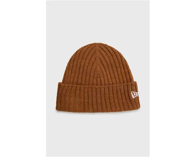 New Era caciula Cuff Beanie culoarea maro, din tesatura unia, 60364240