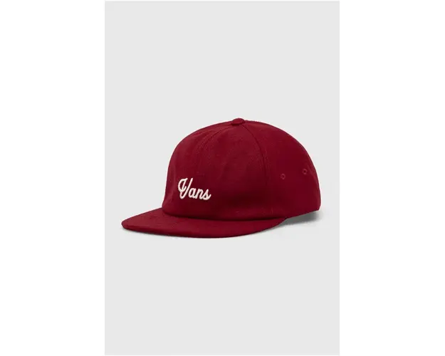 Vans sapca culoarea bordo, cu imprimeu