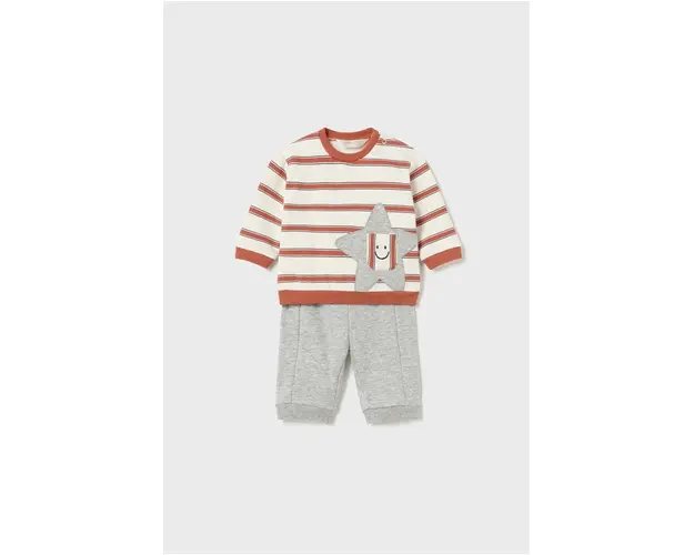 Mayoral Newborn compleu bebe culoarea gri