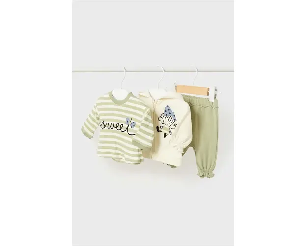 Mayoral Newborn compleu bebe culoarea verde