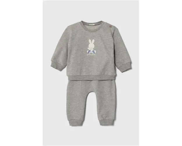 United Colors of Benetton compleu bebe culoarea gri